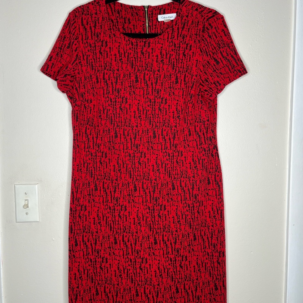 Red & Black Zebra Print Dress